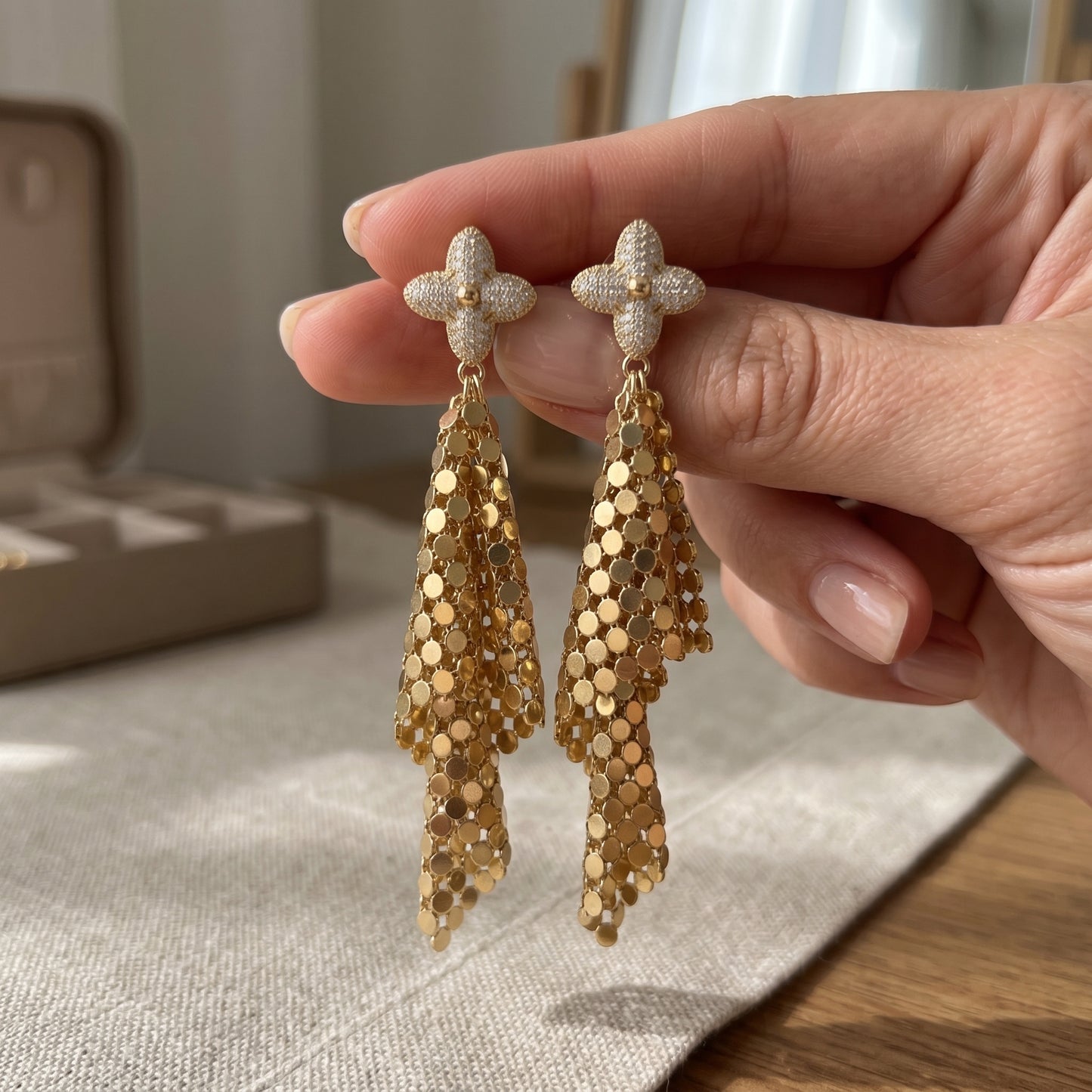 Drop & Dangle Mesh Earrings