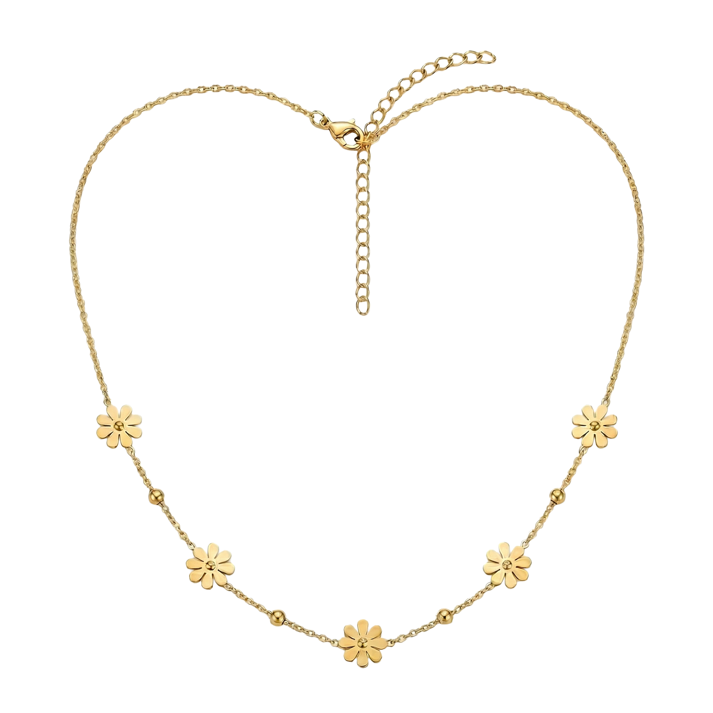 Dainty Daisy Station Necklace