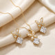Butterfly Crystal Drop Chain & Stud Earrings Set