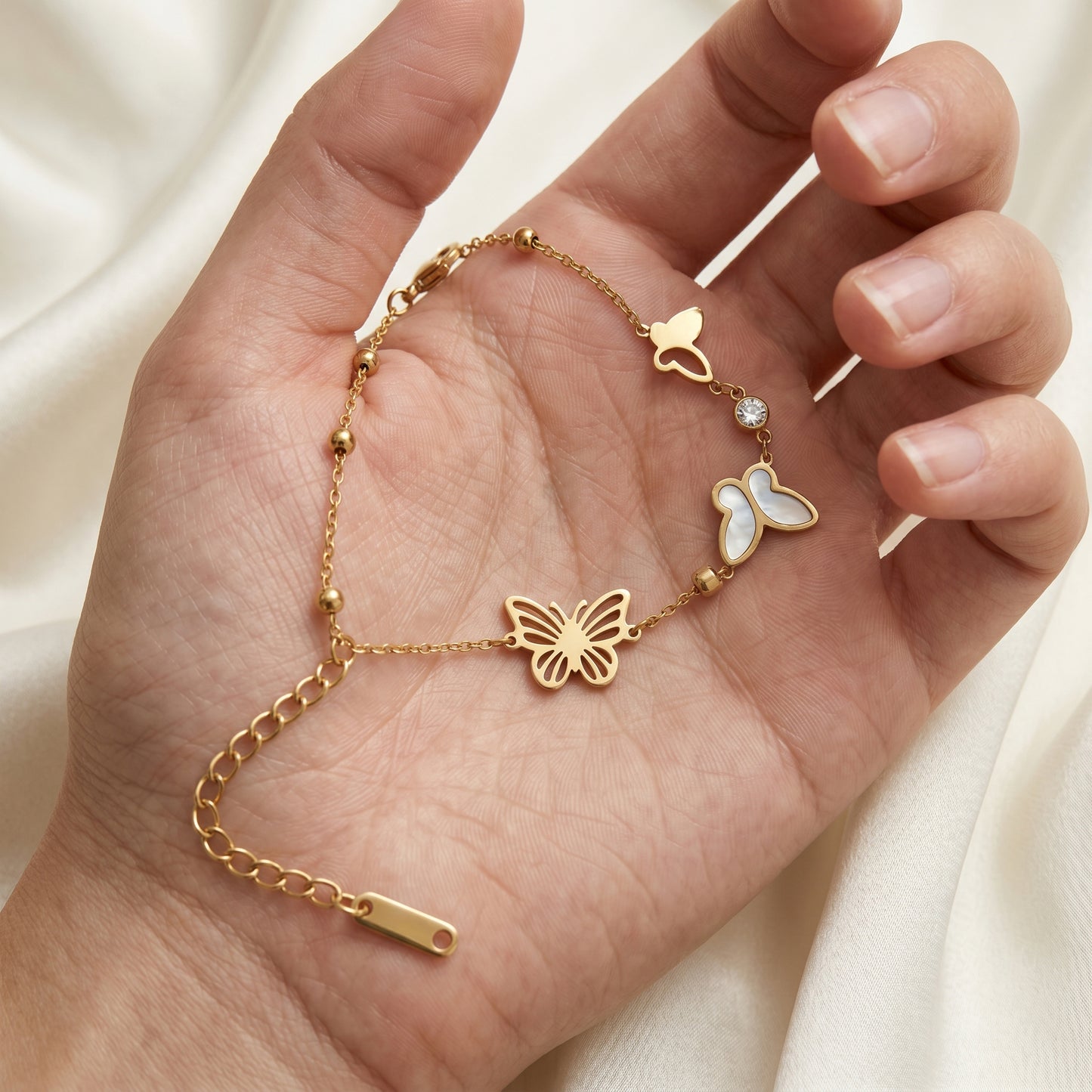 Enchanted Garden Mixed-Butterfly Bracelet