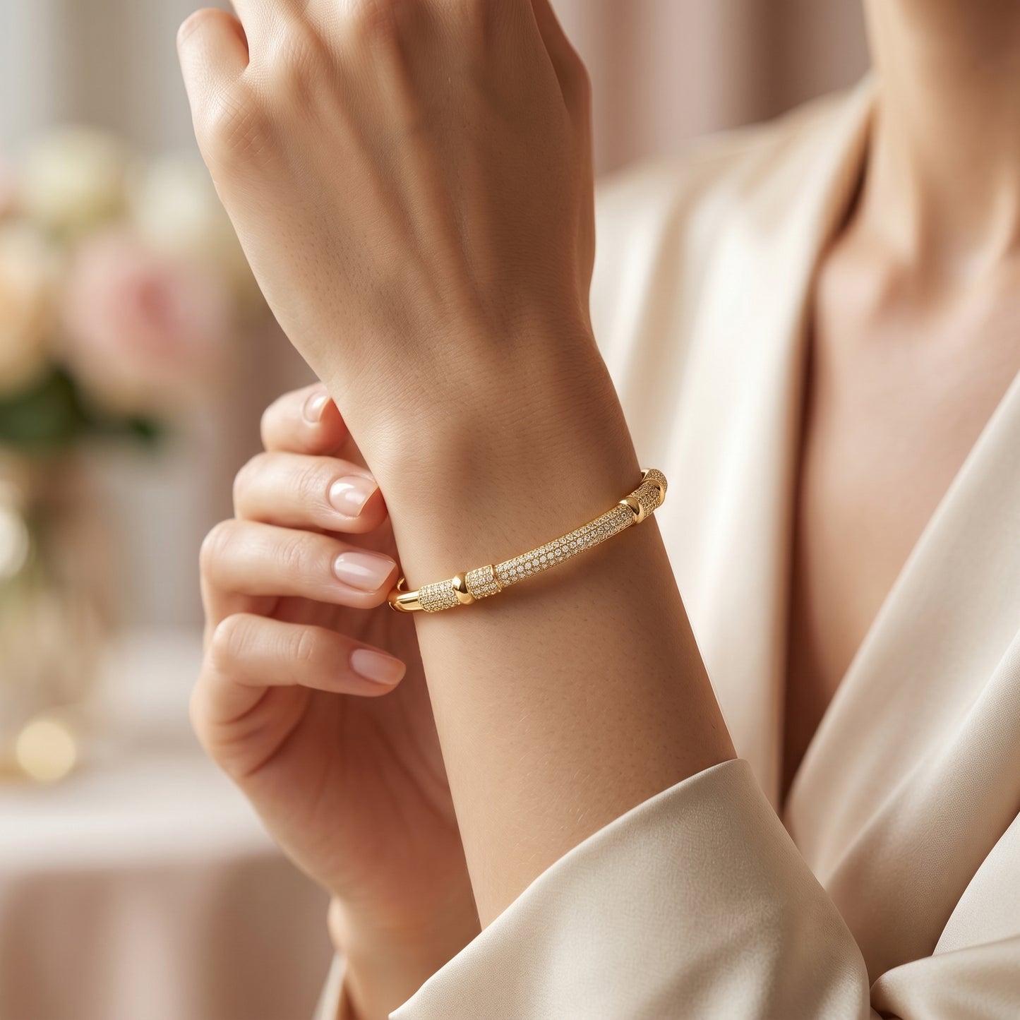 Segmented Pavé-Set Kada