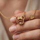 Playful Mouse Silhouette Chain