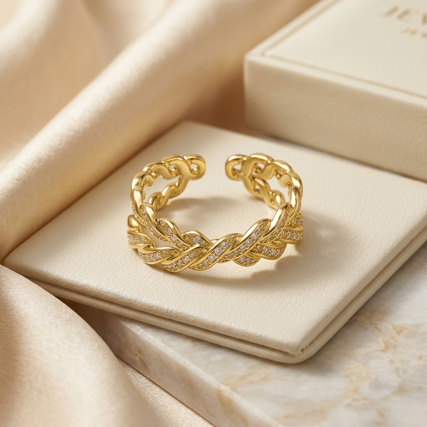 Braided Infinity Twist Ring