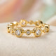 Geometric Geo-Stone Adjustable Eternity Ring