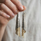 Vintage Long GloMesh Disco Mesh Earrings