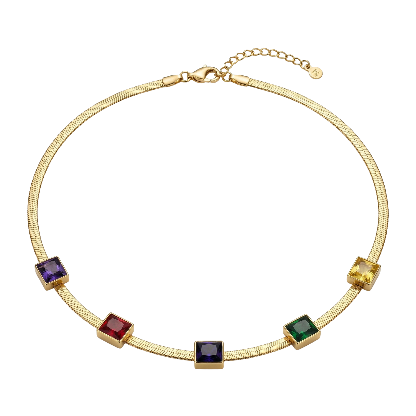 Multi-Color Square Snake Chain