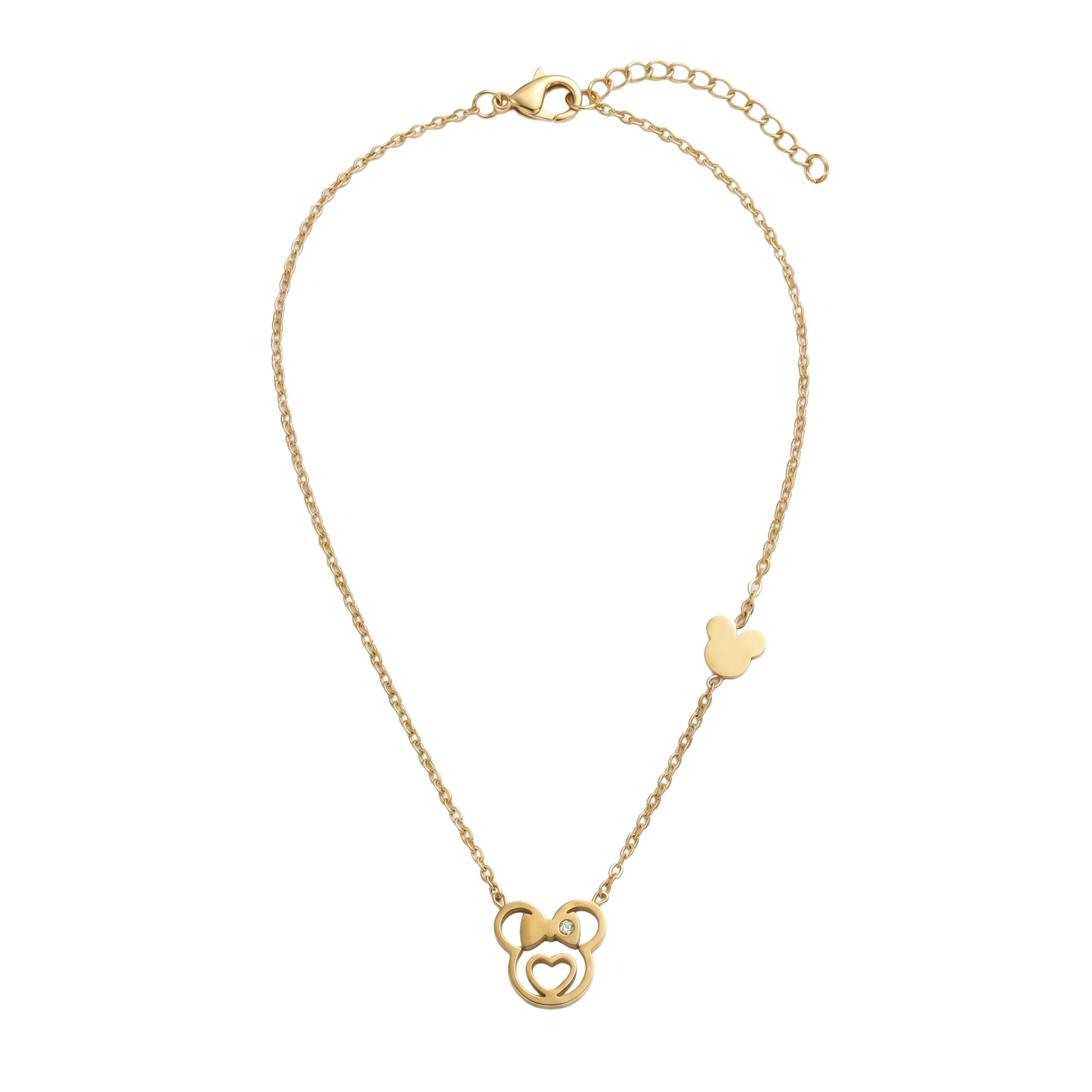 Playful Mouse Silhouette Chain