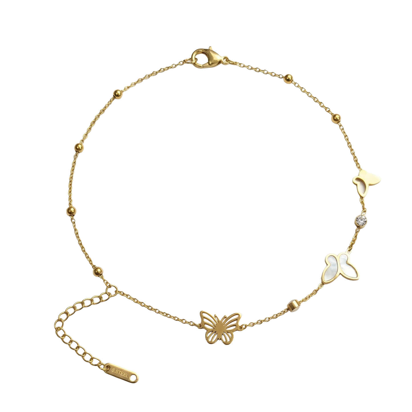Enchanted Garden Mixed-Butterfly Bracelet