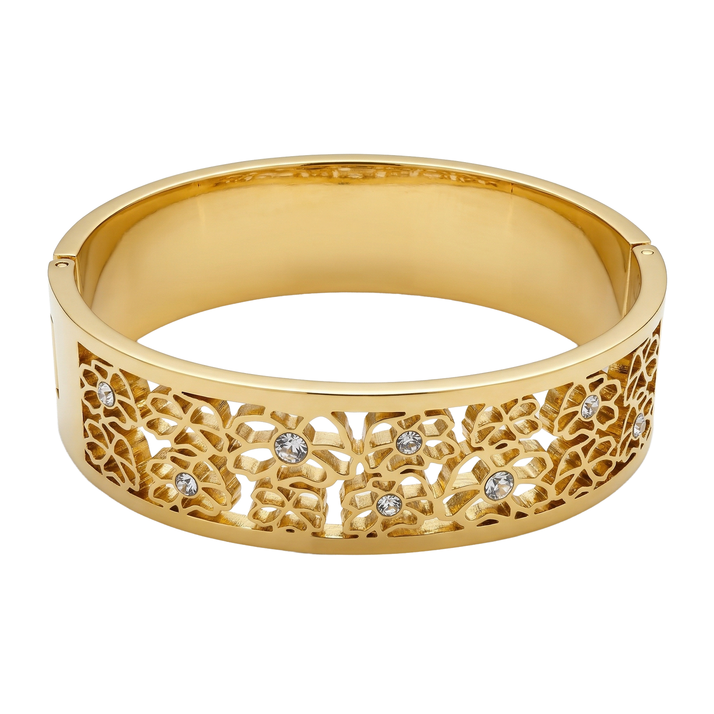 Floral Filigree Hinged Kada